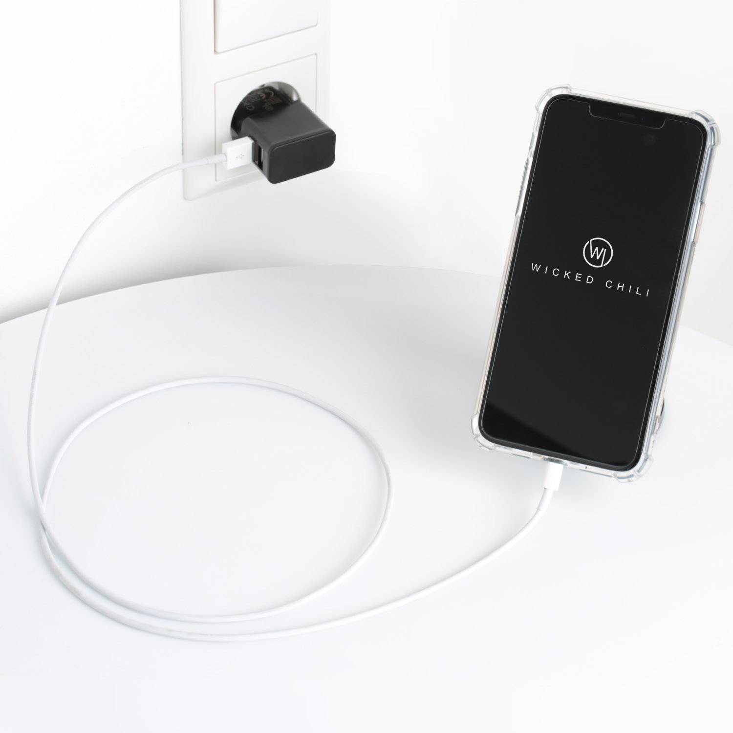 Wicked Chili Dual USB Netzteil für iPhone 11 Pro Max, Galaxy S20, Note 10 Huawei P30, Xiaomi (2.4 A, 12W) schwarz