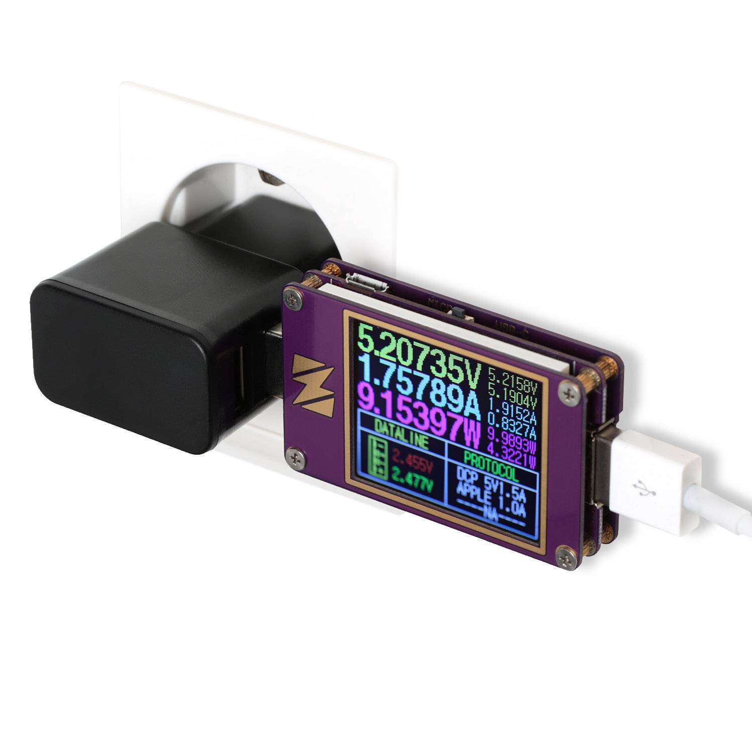 Wicked Chili 2er Set Dual USB Ladegerät (weiß und schwarz) 12W / 2,4A Pro Series (90°, 2-Fach USB)