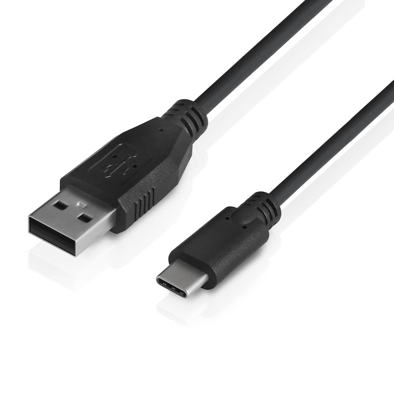 Wicked Chili 3m USB-C auf USB-Kabel für PlayStation 5 DualSense Controller, Switch Pro, USB C Gamepad, schwarz