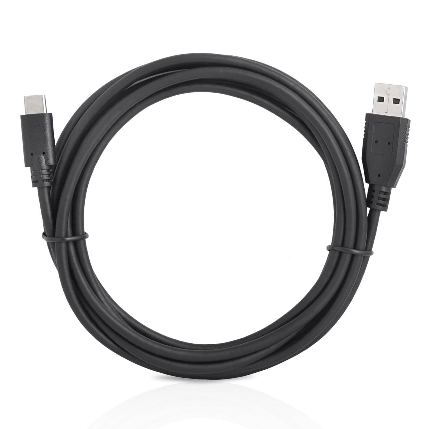 Wicked Chili 2X 3m USB-C auf USB-Kabel für PlayStation 5 DualSense Controller, Switch Pro, USB C Gamepad, schwarz