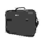 Manhattan Cambridge Laptop Bag 15.6", Clamshell Design, Black, LOW COST, Accessories Pocket, Document Compartment on Back, Shoulder Strap