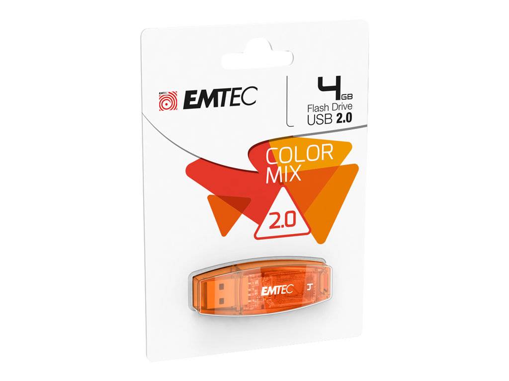 EMTEC C410 Color Mix - USB-Flash-Laufwerk - 4 GB