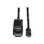 Lindy - Adapterkabel - USB-C männlich bis HDMI männlich - 5 m - abgeschirmt - Schwarz - rund, aktiver Chip, unterstützt 4K 60 Hz (4096 x 2160)