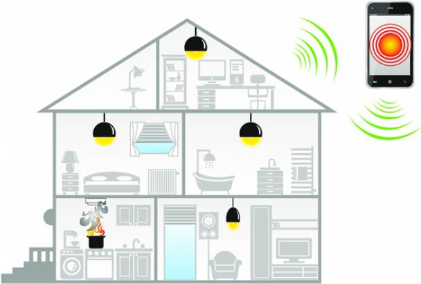 Schwaiger ZHS08 - Rauchmelder - Z-Wave - batteriebetrieben - Rauchsensor - CR 12