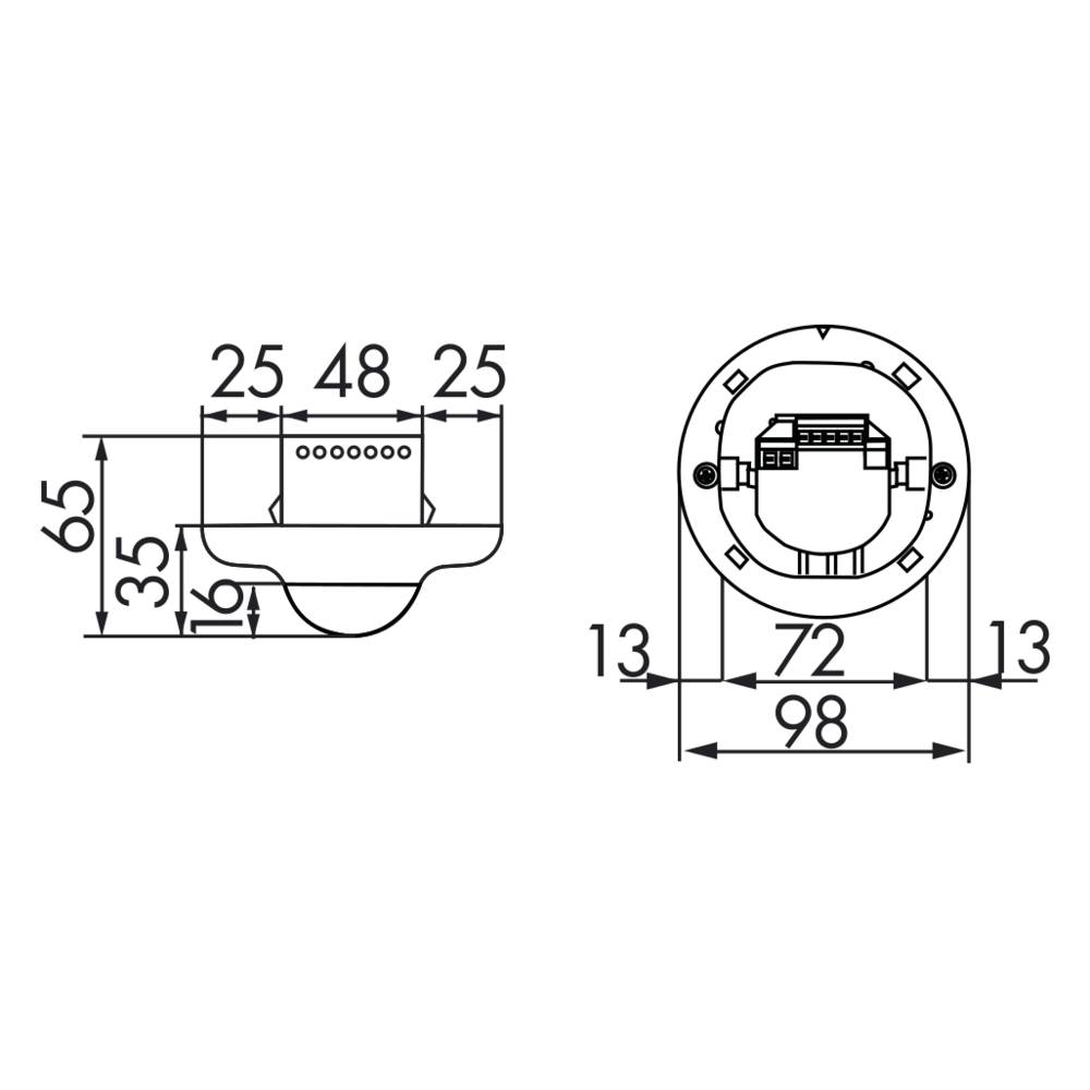 BEG Brück Electronic Präsenzmelder PD2-M-1C-UP