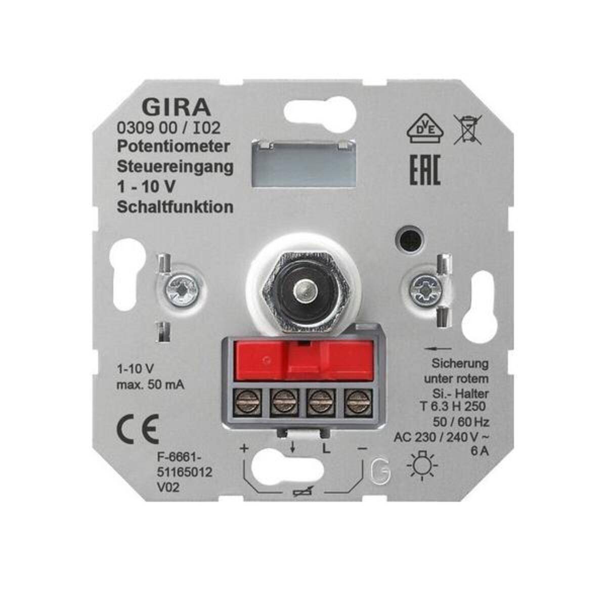 Gira Potentiometer-Einsatz 030900