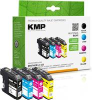 KMP B62VX - 4er-Pack - Schwarz, Gelb, Cyan, Magenta - kompatibel - Tintenpatrone (Alternative zu: Brother LC-223BK, Brot
