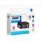 KMP MULTIPACK H166VX - 4er-Pack - Hohe Ergiebigkeit - Schwarz, Gelb, Cyan, Magenta - kompatibel - Tintenpatrone (Alternative zu: HP F6U18AE, HP KMP MULTIPACK H166VX - 4er-Pack - Hohe Ergiebigkeit - Schwarz, Gelb, Cyan, Magenta - kompatibel - Tintenpatrone (Alternative zu: HP F6U18AE, HP