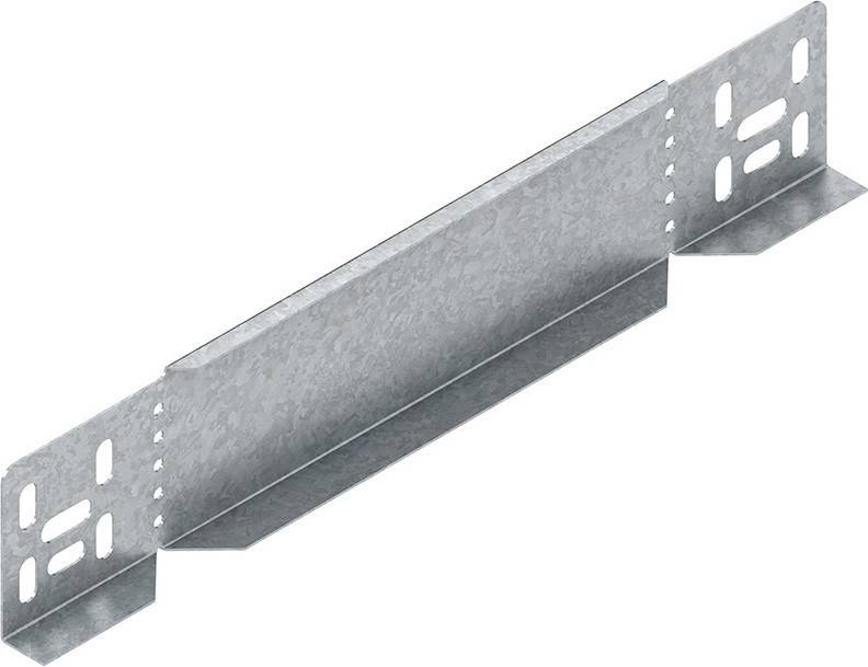 Eine Metallhalterung mit grauer Oberfläche, die gleichmäßig verteilte Löcher zum Montieren oder Befestigen aufweist.