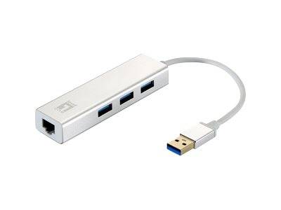 LevelOne Netzwerkadapter USB-Hub 3-Port Wake-on-LAN