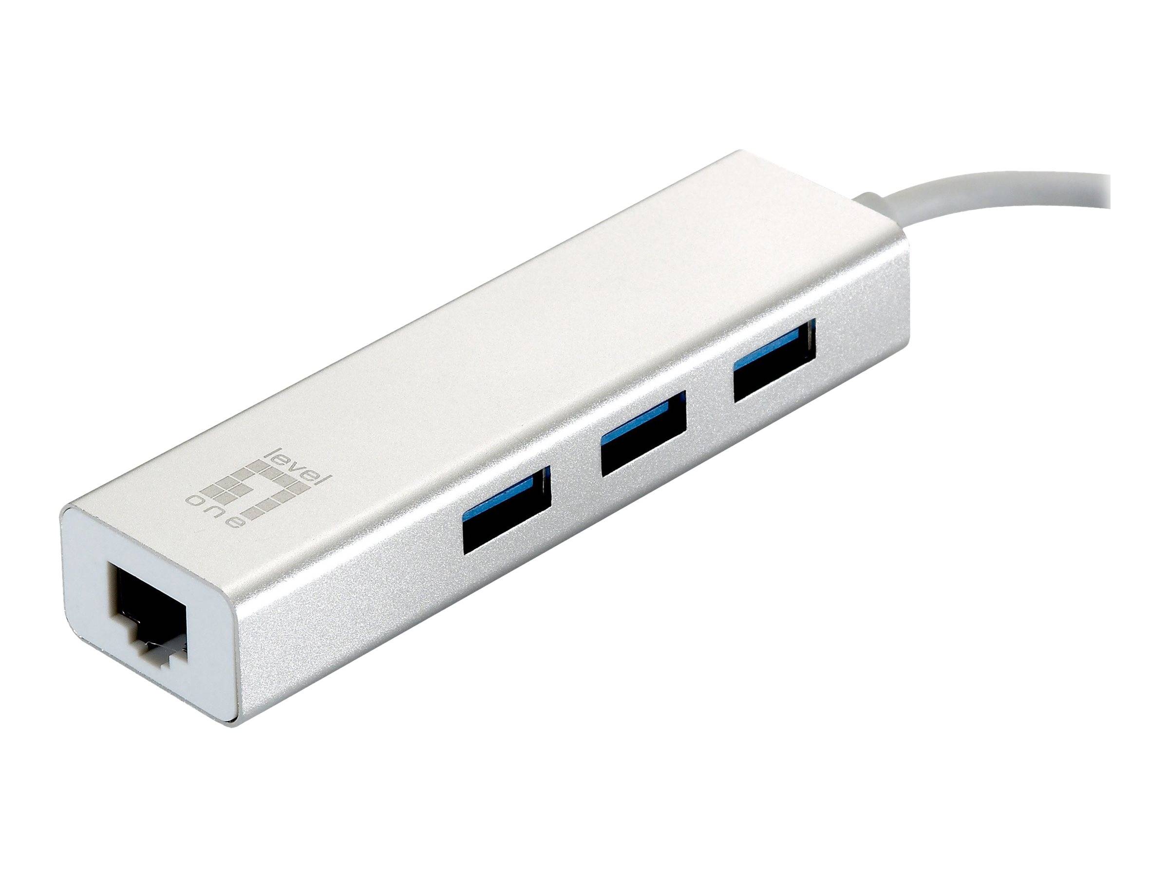 LevelOne USB-0504 Adapter 3 Port 3xUSB-C 3.0, 1x GE Port