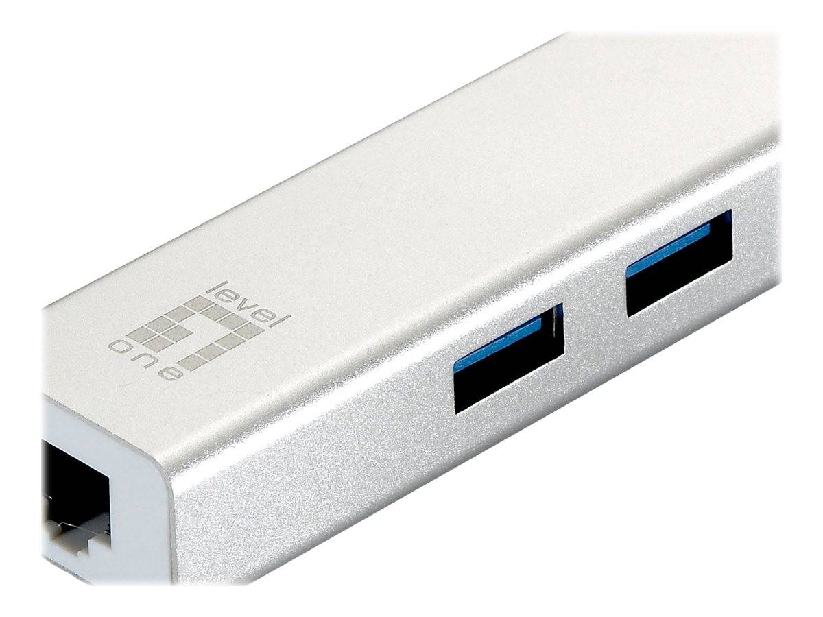LevelOne USB-0504 Adapter 3 Port 3xUSB-C 3.0, 1x GE Port
