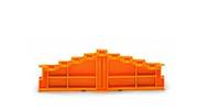 WAGO 727-217 - Endplatte - Orange - 7,62 mm - 126 mm - 44,3 mm