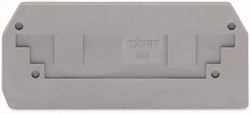Wago Abschlussplatte u. Zwischenplatte 282-325 2Leiter grau