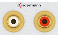 Kindermann Konnect 50 alu - Audio L/R - Modulares Faceplate-Snap-In