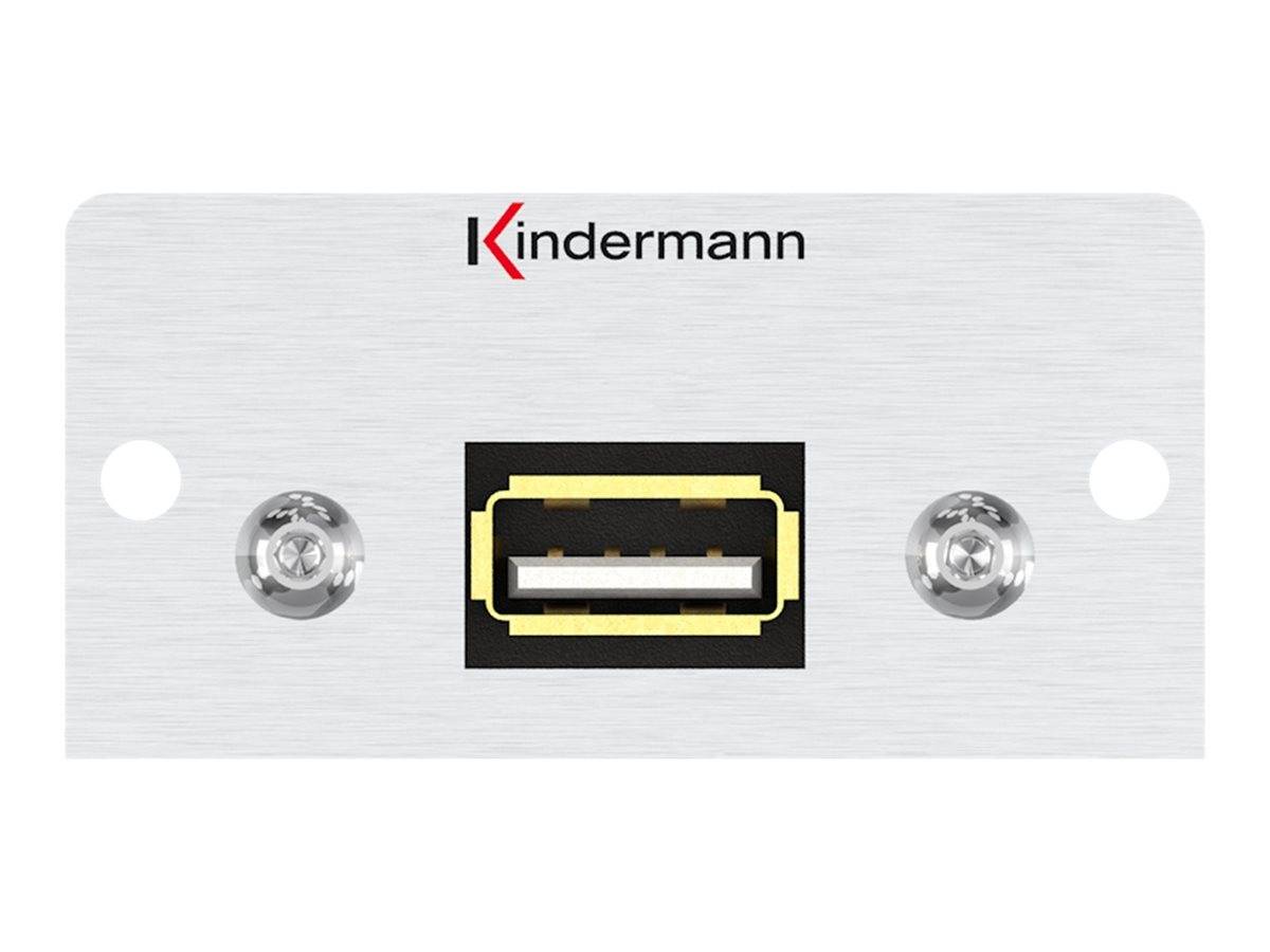 Kindermann Konnect 50 alu - Modulares Faceplate-Snap-In