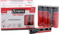 Olympia 40180, AAA, Alkali, 24 Stück(e), 7 Jahr(e), Schwarz, Rot, Fensterbox