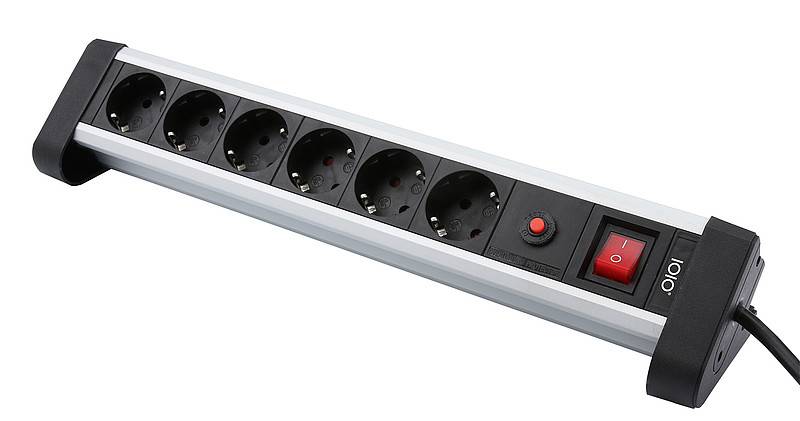 OLYMPIA SL 2625 S - Steckdosenleiste - Eingabe, Eingang Stromversorgung - Ausgangsanschlüsse: 6 (6 x Spannung)