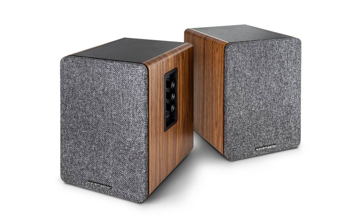 Wavemaster Base, 2-Wege, 2.0 Kanäle, Verkabelt &amp; Kabellos, 30 W, 50 - 22000 Hz, Grau, Holz