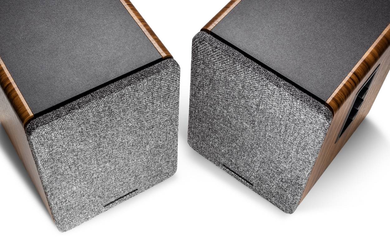 Wavemaster Base, 2-Wege, 2.0 Kanäle, Verkabelt &amp; Kabellos, 30 W, 50 - 22000 Hz, Grau, Holz