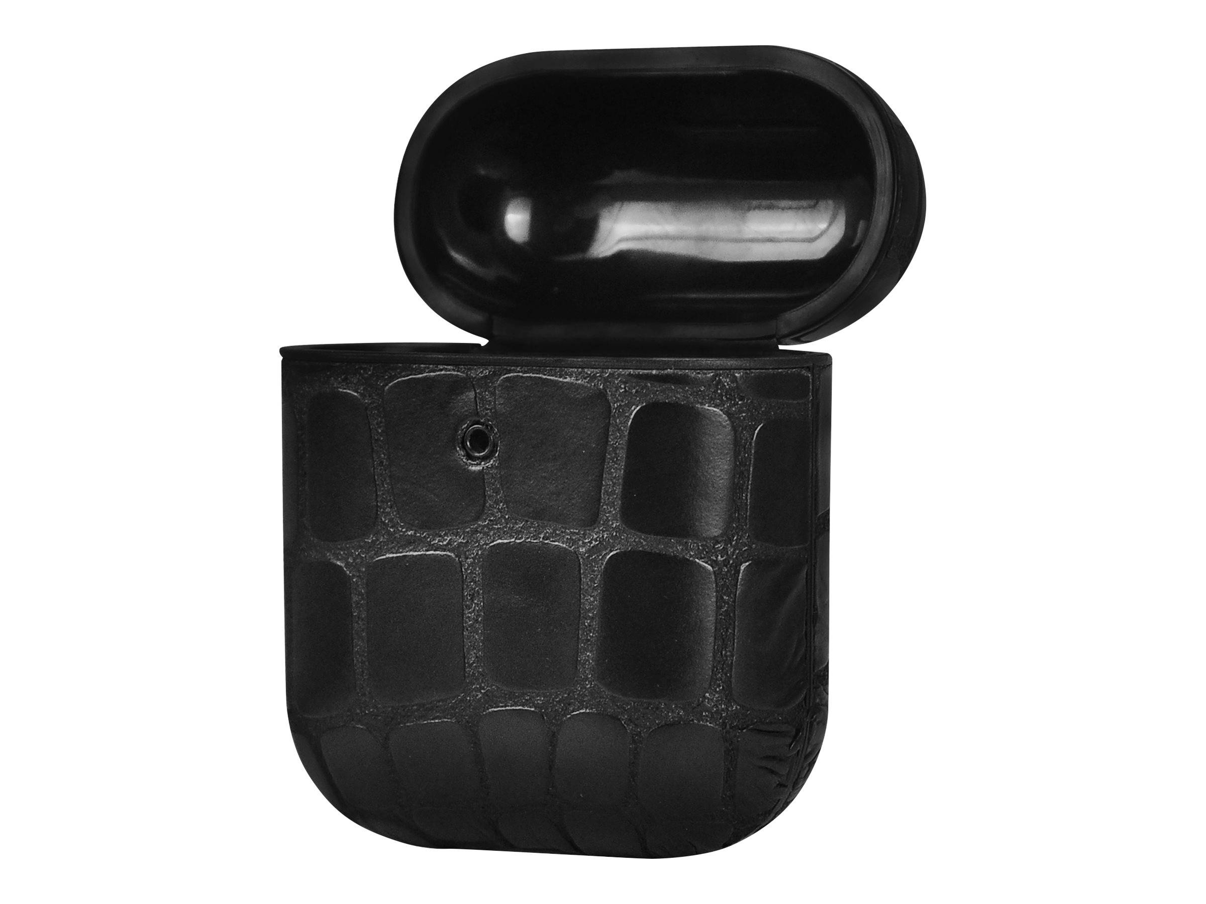 TERRATEC Air Box - Tasche für Kopfhöhrer - Polycarbonat - stone black - für Apple AirPods (1. Generation, 2. Generation)