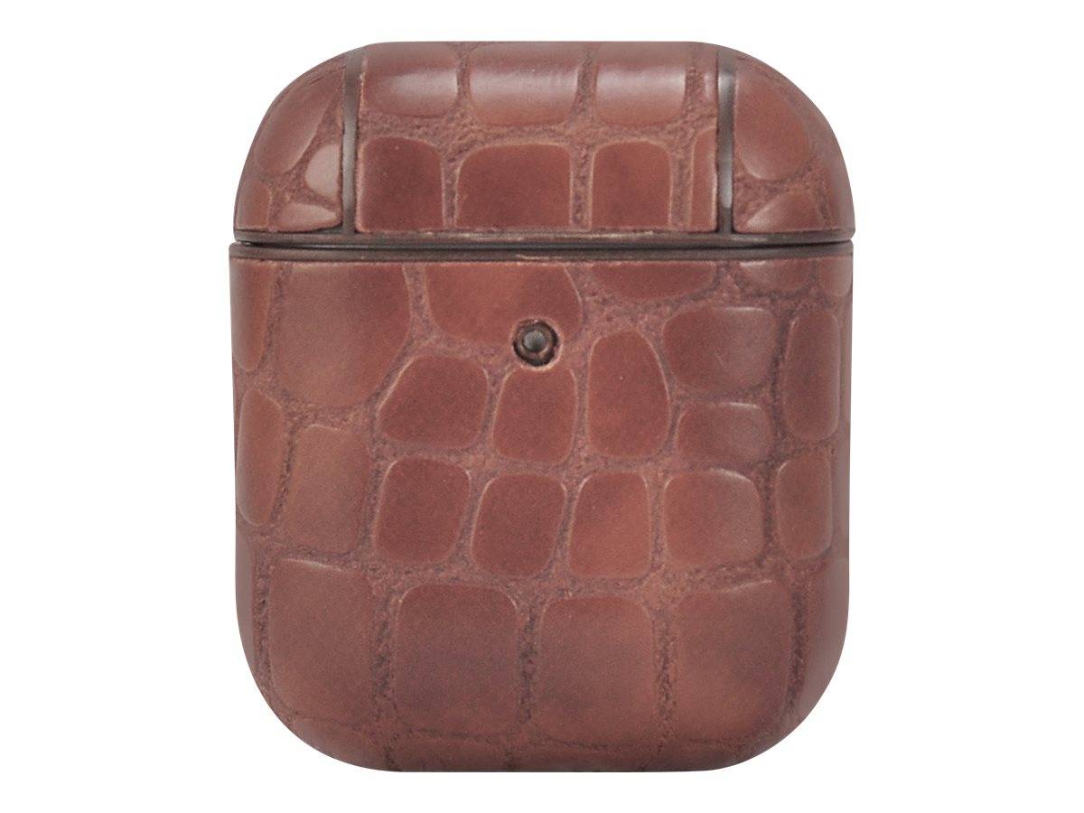 TERRATEC Air Box - Tasche für Kopfhöhrer - Polycarbonat - Stone Brown - für Apple AirPods (1. Generation, 2. Generation)