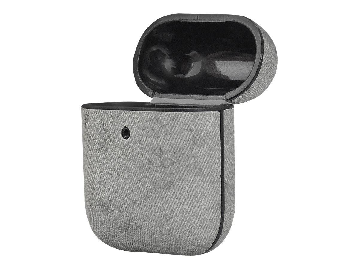 TERRATEC Air Box - Tasche für Kopfhöhrer - Polycarbonat - Fabric Gray - für Apple AirPods (1. Generation, 2. Generation)