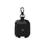 TERRATEC Air Box - Tasche für Kopfhöhrer - Polycarbonat - schwarzes Leder - für Apple AirPods (1. Generation, 2. Generation)