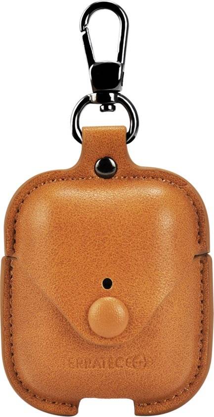 TERRATEC Air Box - Tasche für Kopfhöhrer - Leder, Polycarbonat - braun - für Apple AirPods (1. Generation, 2. Generation
