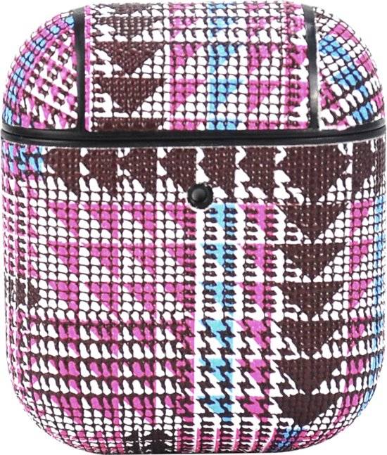 TERRATEC Air Box - Tasche für Kopfhöhrer - Polycarbonat - Tartan Pink - für Apple AirPods (1. Generation, 2. Generation)