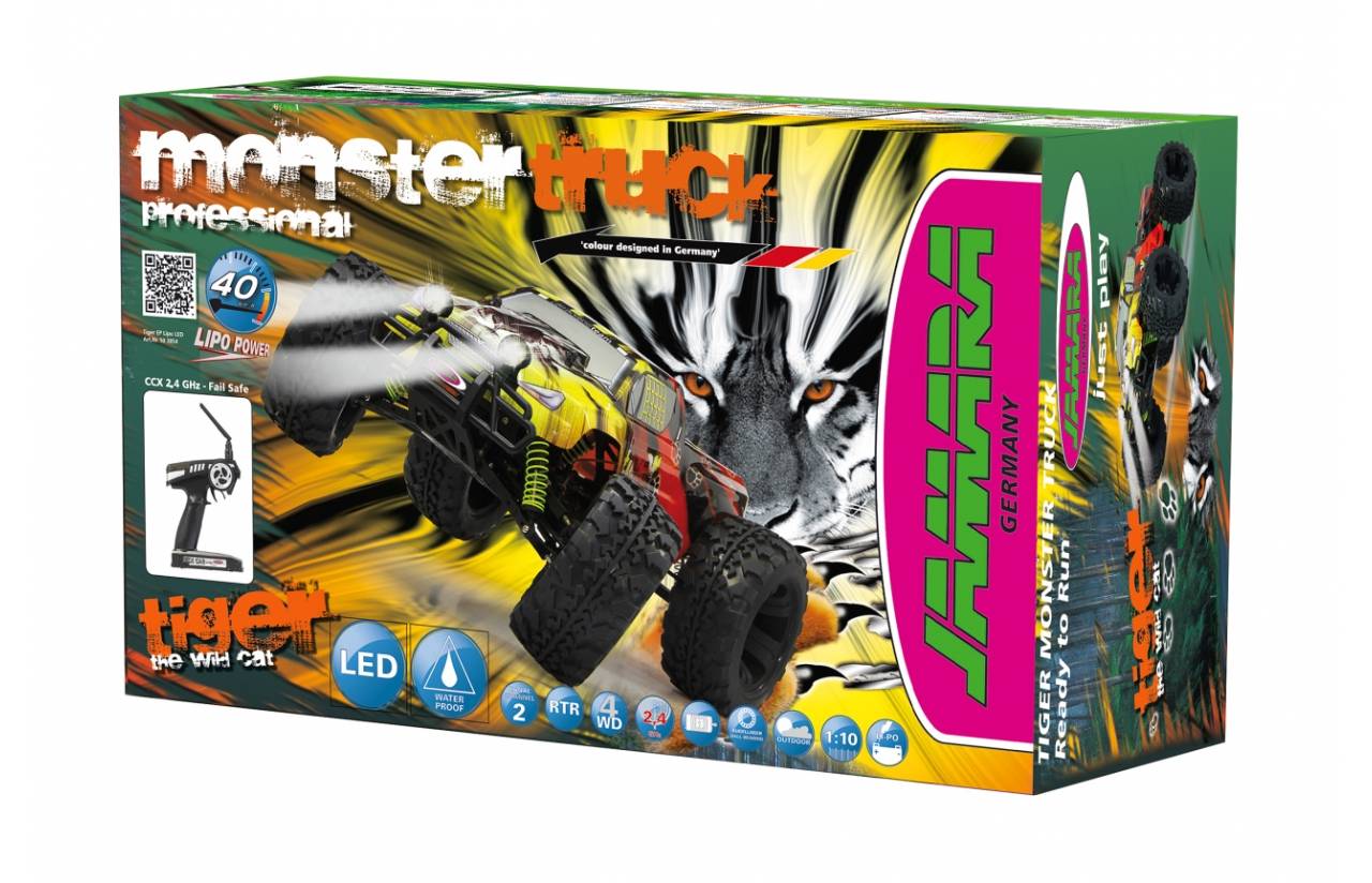 Jamara Tiger, Monstertruck, 1:10, 14 Jahr(e), 5000 mAh, 2,2 kg