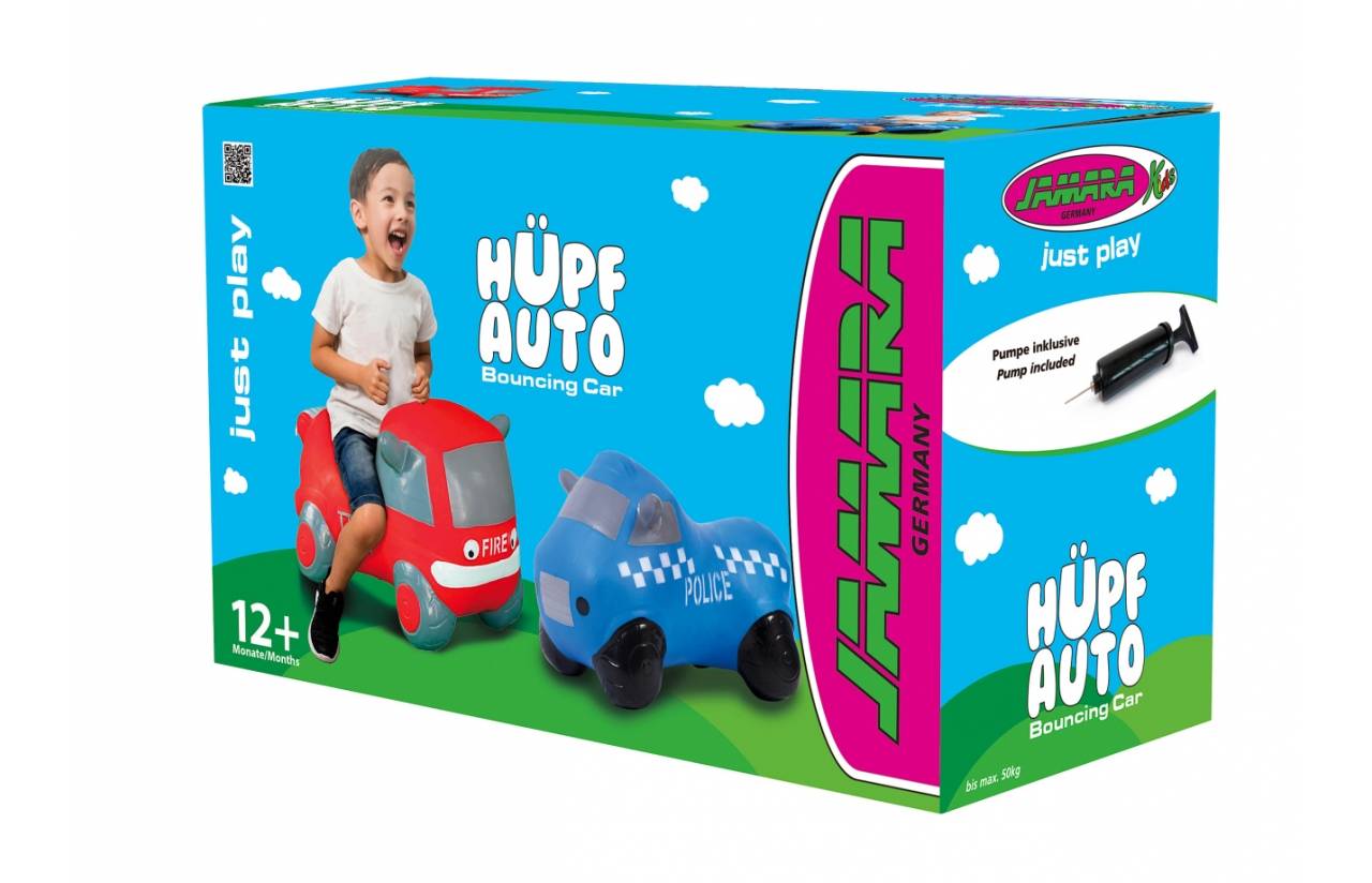 Jamara Jumping Car Bouncer Fire Truck, Junge/Mädchen, 1 Jahr(e), Grau, Rot, 1,5 kg