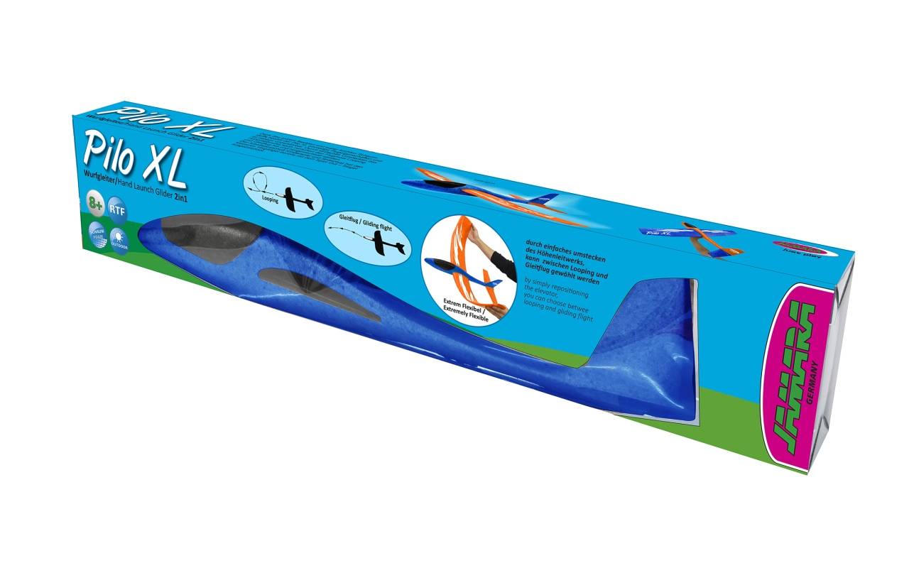 Jamara Schaumwurfgleiter 2in1 - Pilo XL, Spielzeug-Segelflugzeug, 8 Jahr(e)