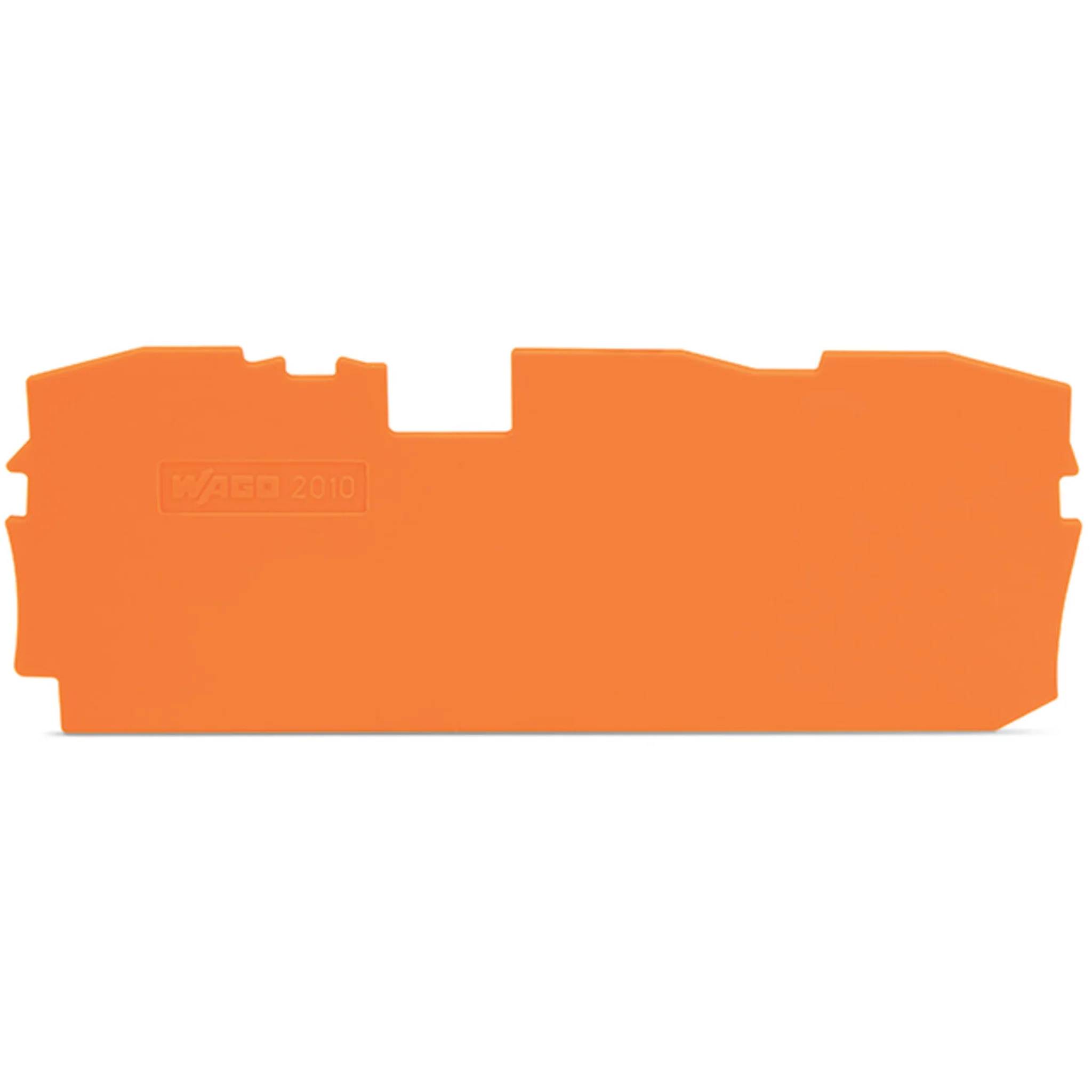 Wago Abschluss- und Zwischenplatte 1 mm dick, orange, 1 Stk.