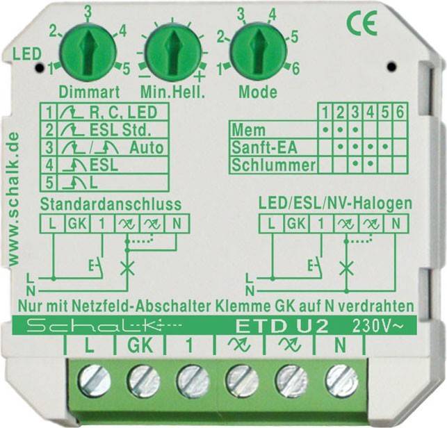 Schalk Universal-Tastdimmer UP ETD U2