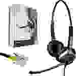 Headset 2-Ohr kompatibel für Mitel/Aastra/Poly/Gigaset-RJ inklusive Kabel