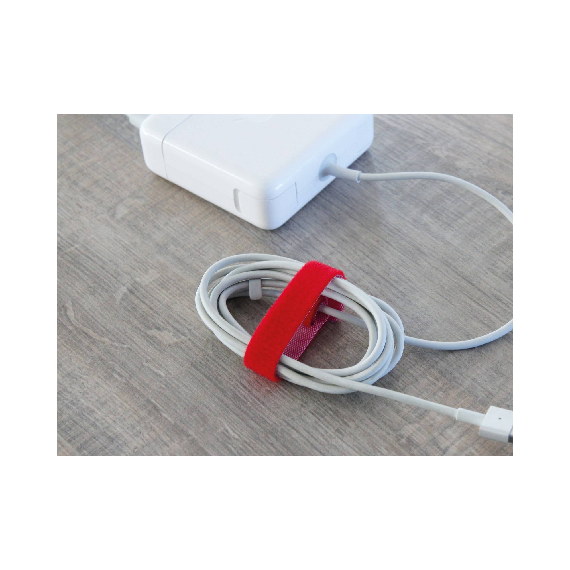 LABEL-THE-CABLE - LTC BASIC STRAPS - Kabelbinder - 17 cm - Blau, Gelb, Rot (Packung mit 10)