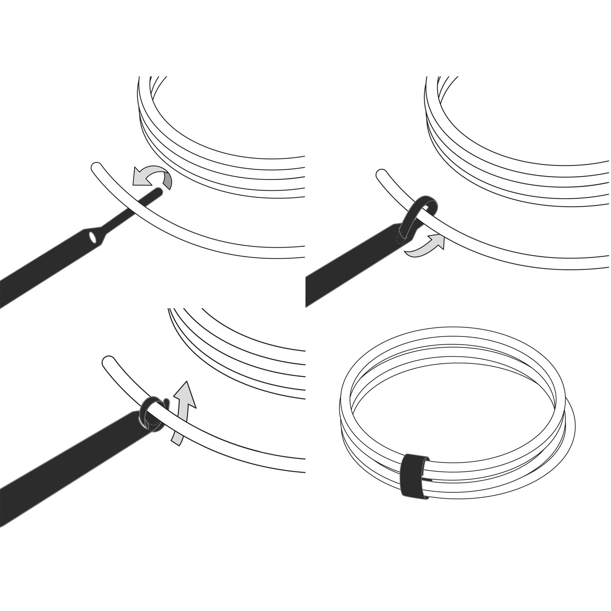 LABEL-THE-CABLE - LTC BASIC STRAPS - Kabelbinder - 17 cm - Schwarz (Packung mit 10)