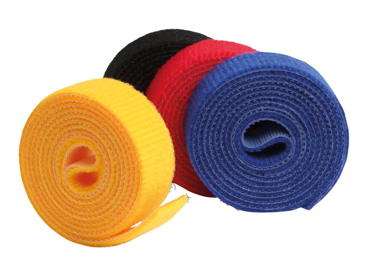 4 LABEL THE CABLE Klettband ROLL STRAPS farbsortiert