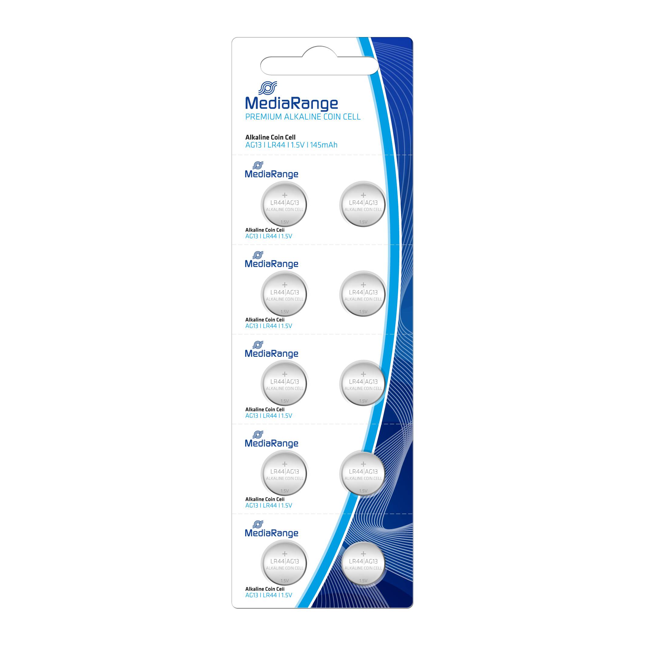 MEDIARANGE Batterie 10 x LR44 - Alkalisch