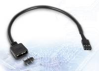 Inter-Tech RGB-LED-Adapter - 3-poliger RGB-Header (M) - abnehmbar zu VDG-Header