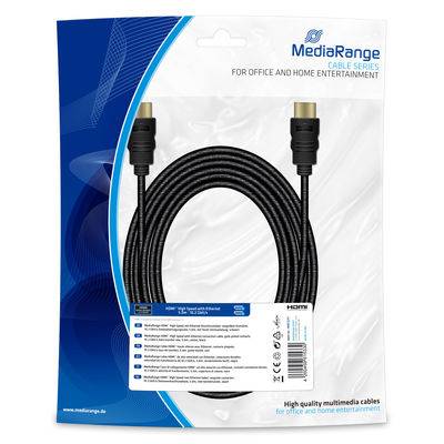 MediaRange MRCS211, 5 m, HDMI Typ A (Standard), HDMI Typ A (Standard), 10,2 Gbit/s, Schwarz