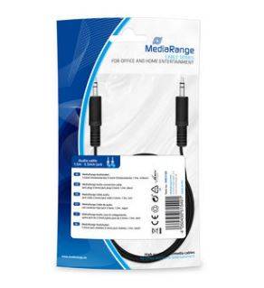 MEDIARANGE MRCS189 - 3.5mm - Männlich - 3.5mm - Männlich - 1,5 m - Schwarz - bla