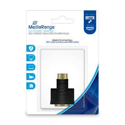 MEDIARANGE MRCS171 - HDMI - DVI-I - Schwarz - Buchse/HDMI - Schwarz