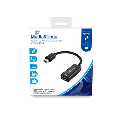 MediaRange MRCS176, 0,15 m, Mini DisplayPort, HDMI, Männlich, Weiblich, Gerade