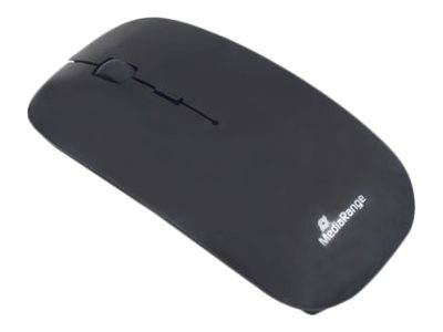 MEDIARANGE MROS215 - Maus - optisch - 3 Tasten - kabellos - 2.4 GHz - kabelloser Empfänger (USB)