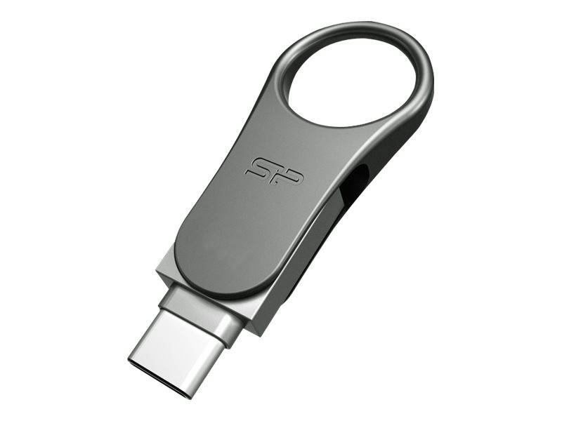 Silicon Power Mobile C80 - USB-Flash-Laufwerk - 16 GB - USB 3.0/USB Typ C - Tita