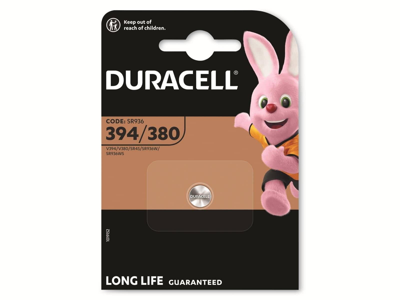 Duracell Knopfzelle 394 1.55V 1 St. 84 mAh Silberoxid SR936