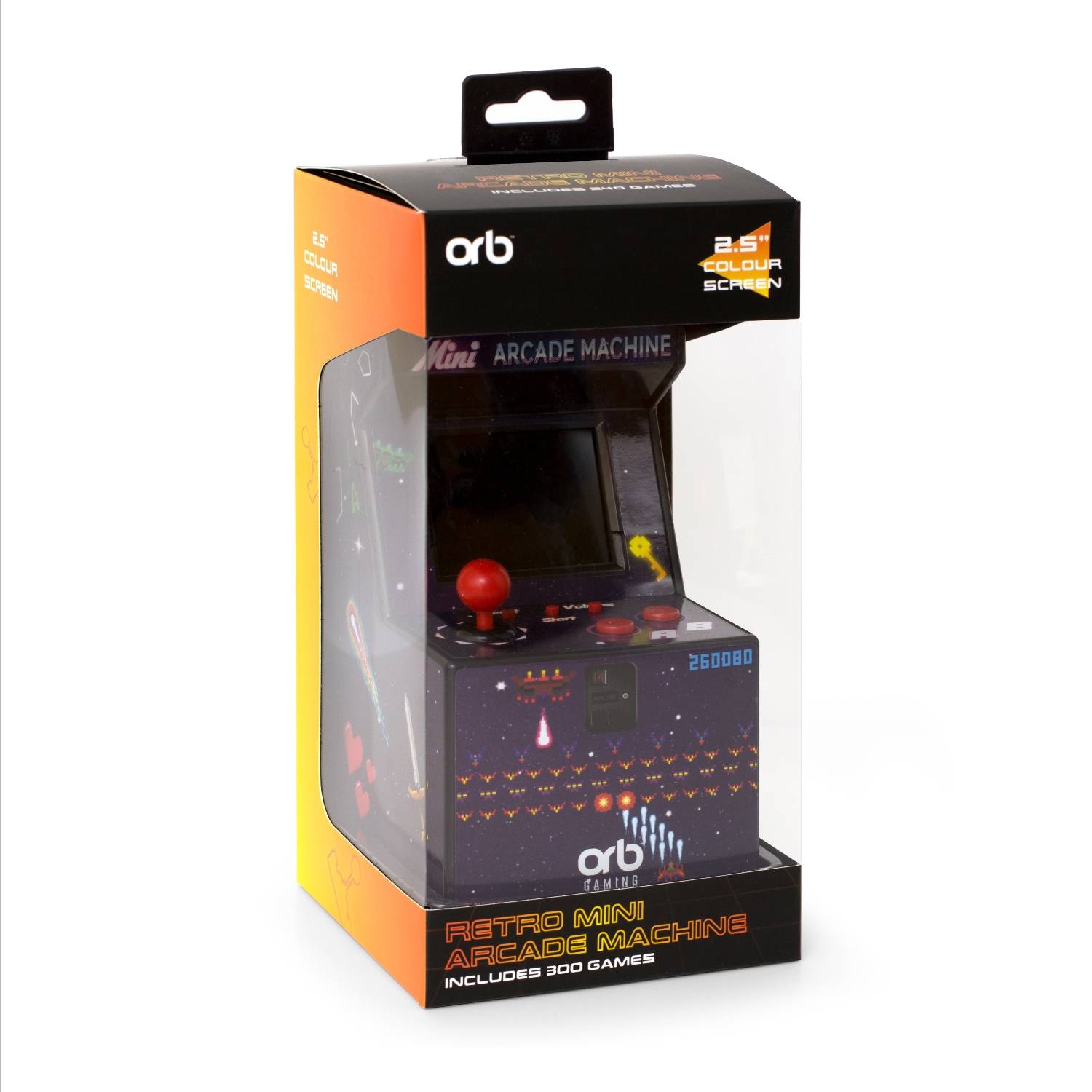 Thumbs Up ORB Mini Arcade Machine, Aufrecht stehender Arkadenschrank, Junge/Mädchen, 6 Jahr(e), 6,35 cm (2.5 Zoll), TFT,