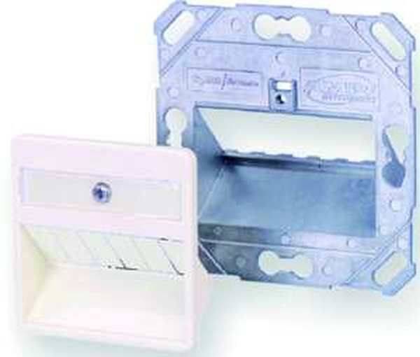 1St. Commscope 1711485-2, 3-PORT 50x50 DIN OUTLET WHT